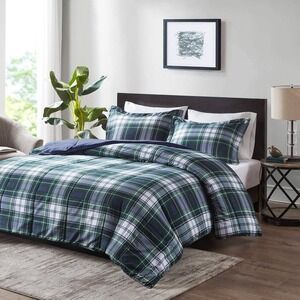 Madison Park Essentials Plaid Down Alternative Comforter Set Twin